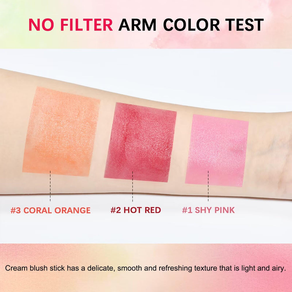 GMaxit Blush Stick adapté à toutes les carnations et hydrate la peau