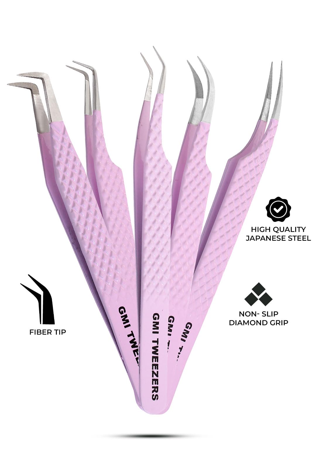 GMI Tweezers acier inoxydable, robuste et durable pour un usage professionnel.