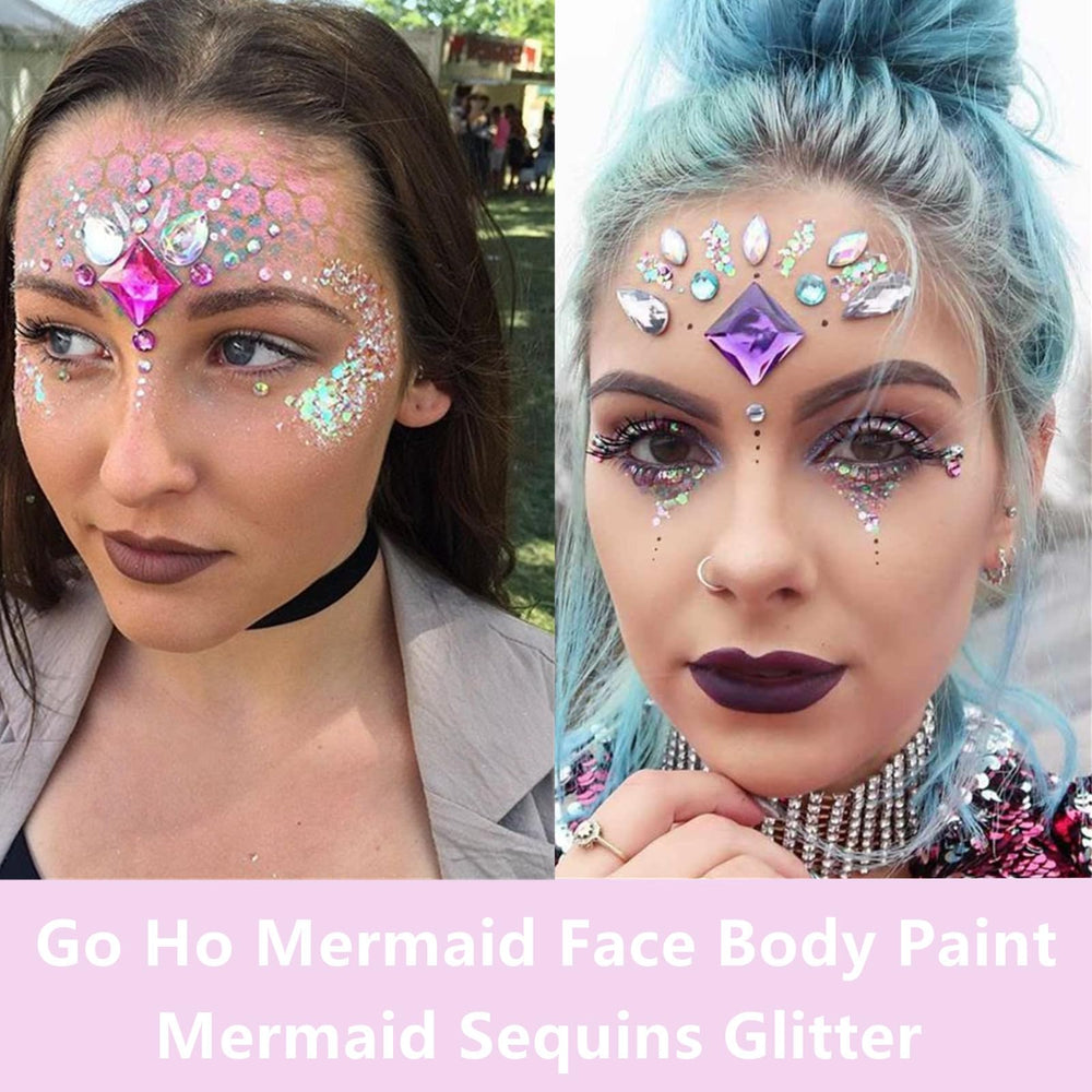 Go Ho application de paillettes facile et rapide pour le visage