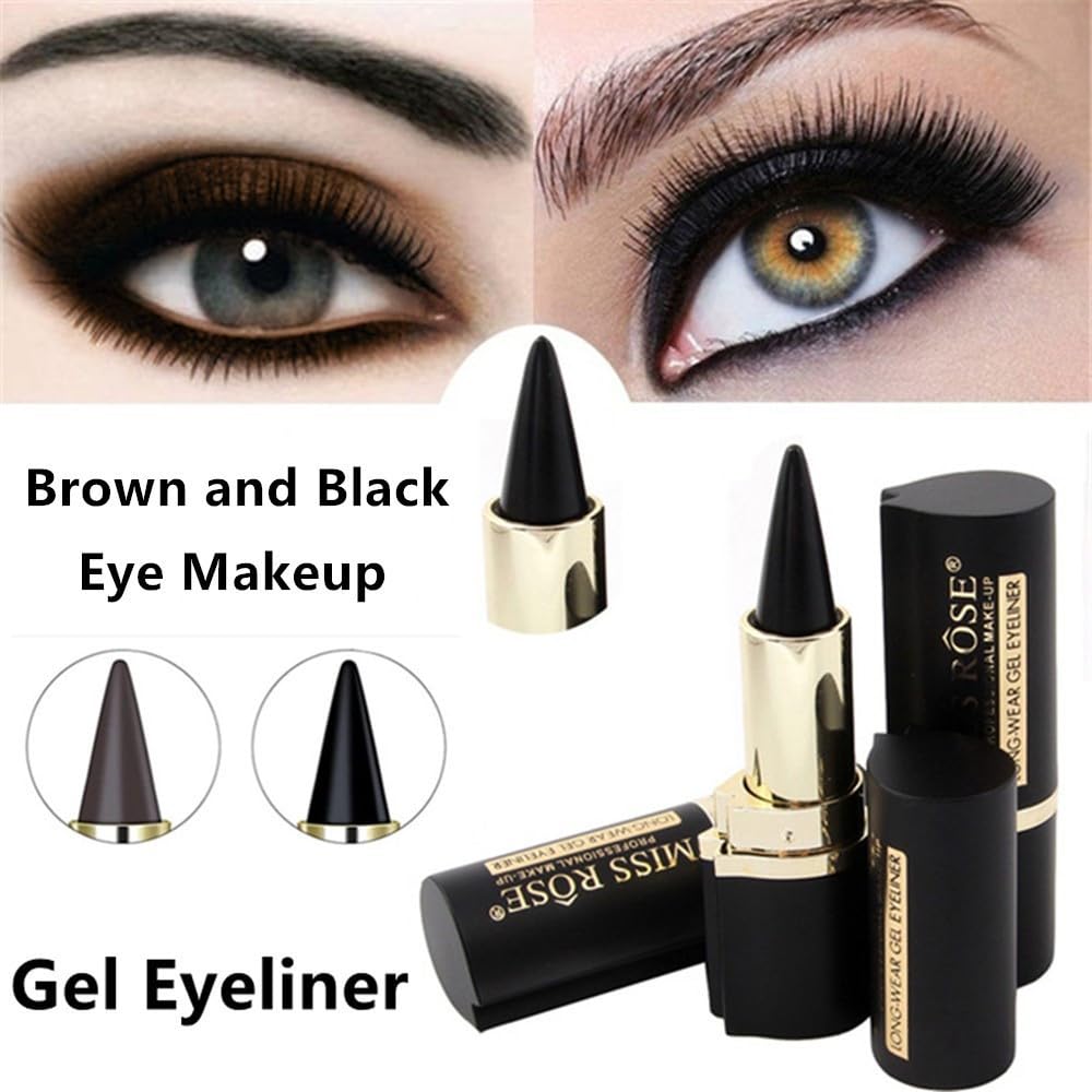 Go Ho Crayon Gel Yeux Marron, teinte polyvalente pour des regards variés