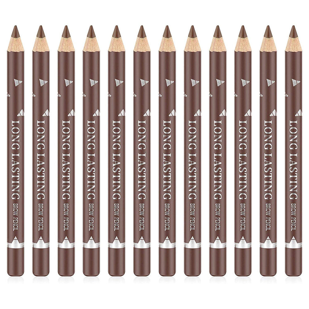 Go Ho crayon sourcils brun moyen pack 12 pièces tenue longue durée