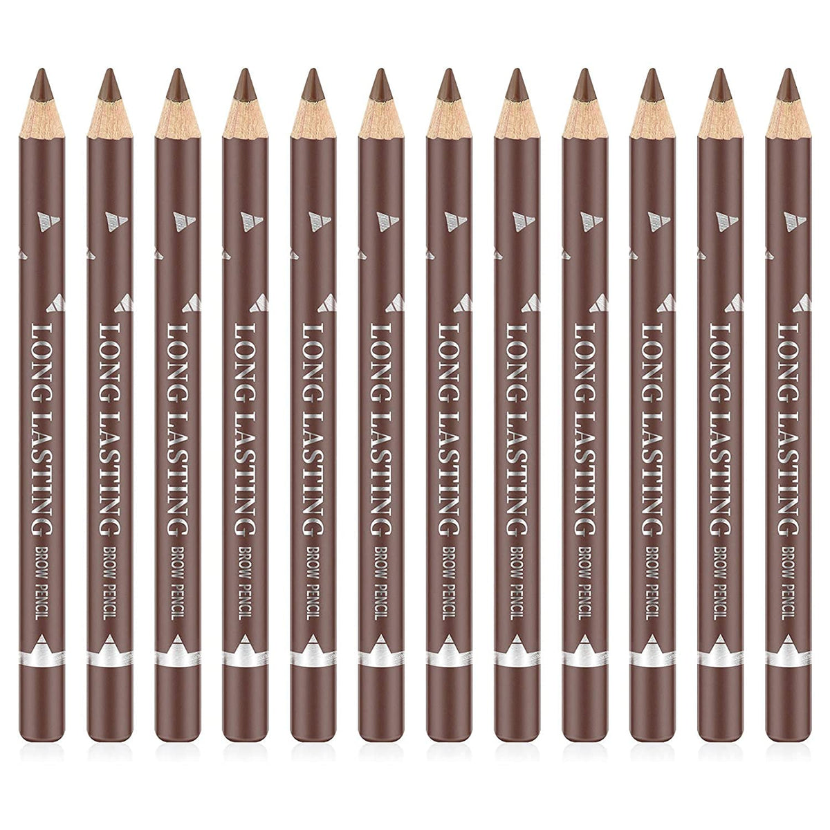 Go Ho crayon sourcils brun moyen pack 12 pièces tenue longue durée