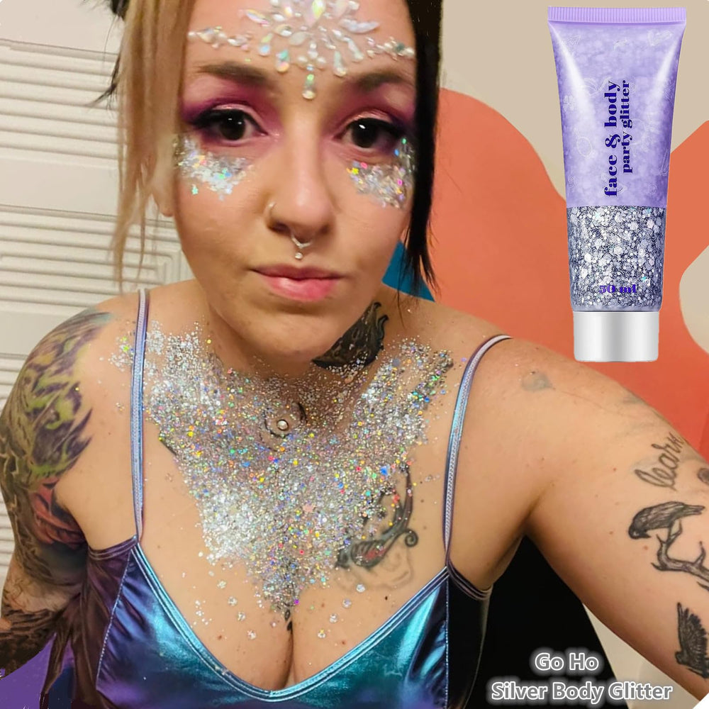Go Ho Gel paillettes cheveux – scintillement sûr et facile à appliquer