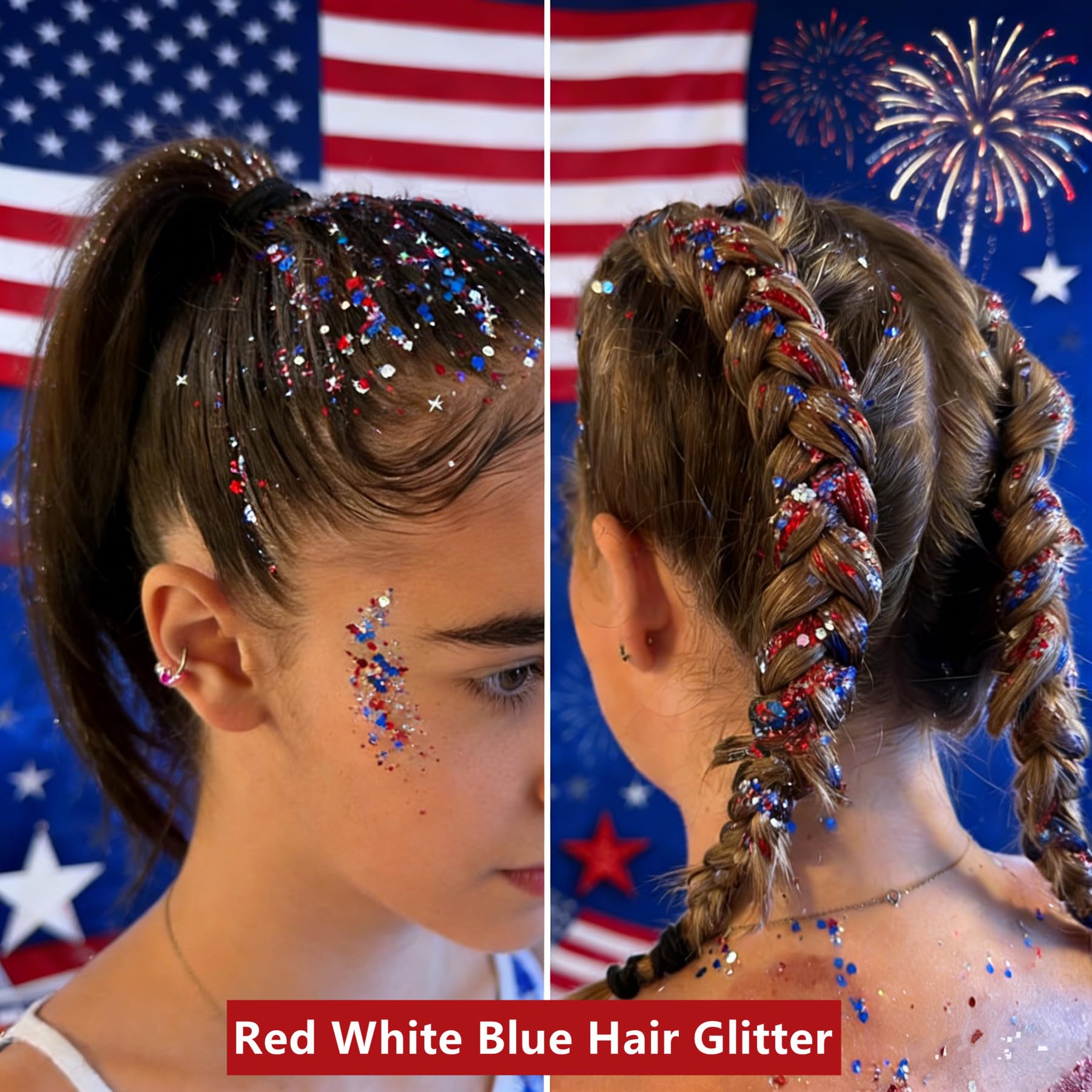 Go Ho Glitter application facile sur visage et cheveux sans effort