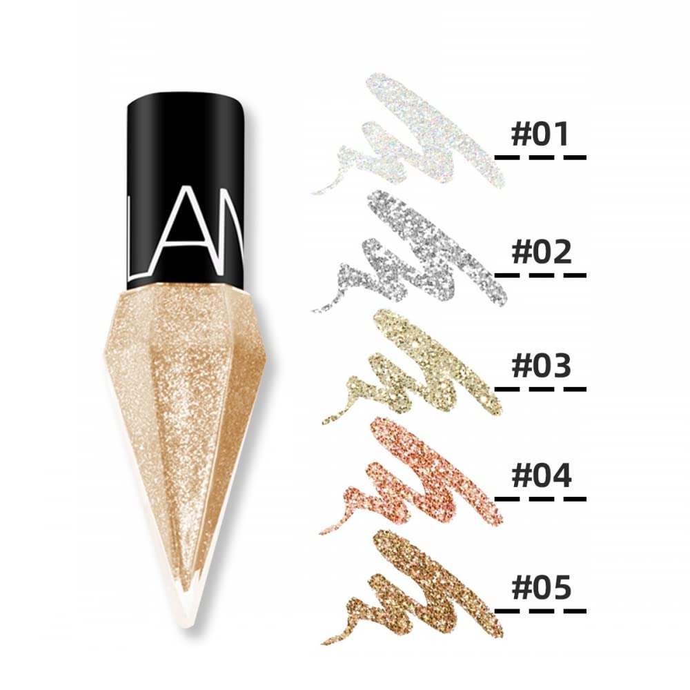 Go Ho trait liquide scintillant or champagne pour un regard glamour prolongé.