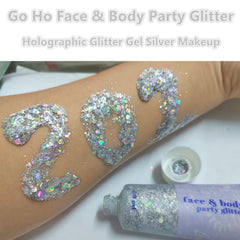 Go Ho paillettes holographiques yeux lèvres avec effet arc-en-ciel