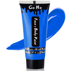 Go Ho peinture bleu royal pour visage et corps, couverture riche.