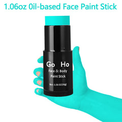 Go Ho teinte teal visage stick assure une couleur vive et longue tenue.