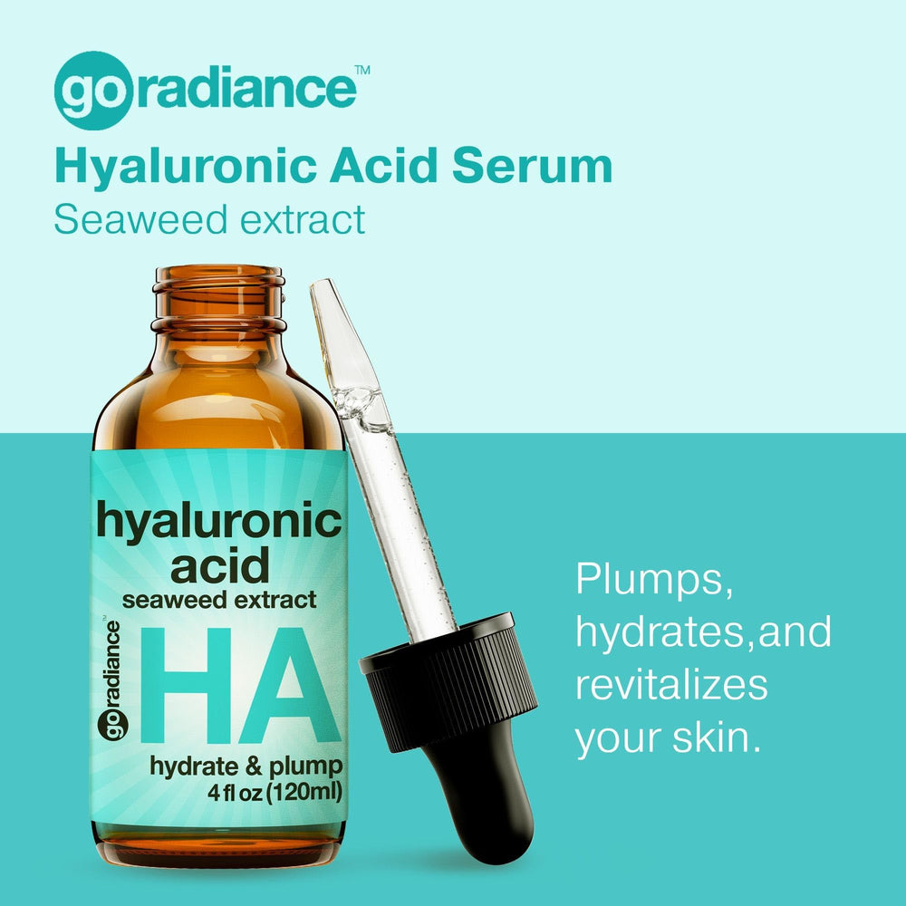Go Radiance Sérum Hyaluronique — texture-douce, peau repulpée et lumineuse après application.