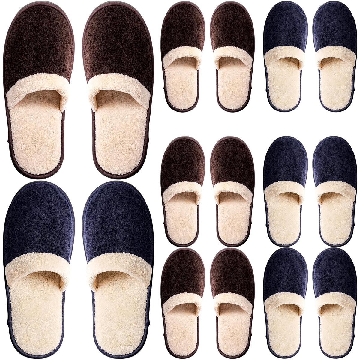 Goaste chaussons hôtel jetables, velours corail doux, confort accueillant pour vos invités.