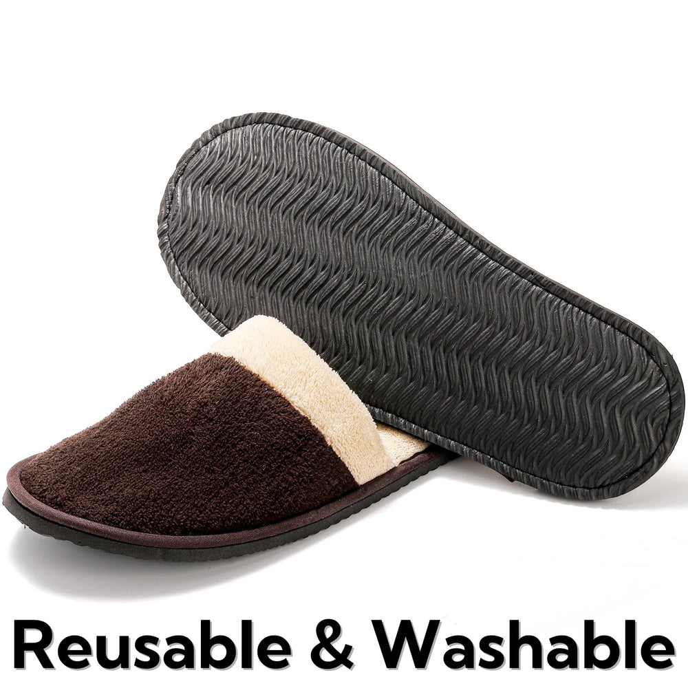 Goaste chaussons usage hôtel et voyage, emballés individuellement.