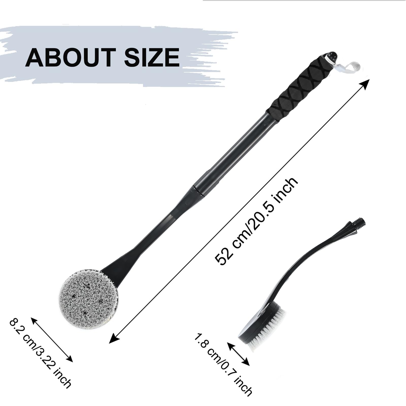 Gobiteli brosse-douche poignee-detachee idéale pour voyager