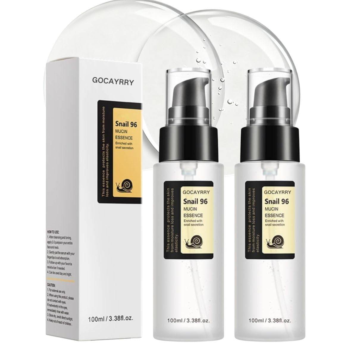 GOCAYRRY mucine escargot 96% – bouteille prête à hydrater
