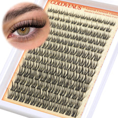 Goddvenus boîté clusters cils pour un look volumineux et naturel