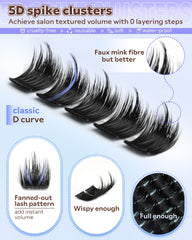 Goddvenus cils clusters courbe-d 10-16 mm, style soutenu sans effort possible.