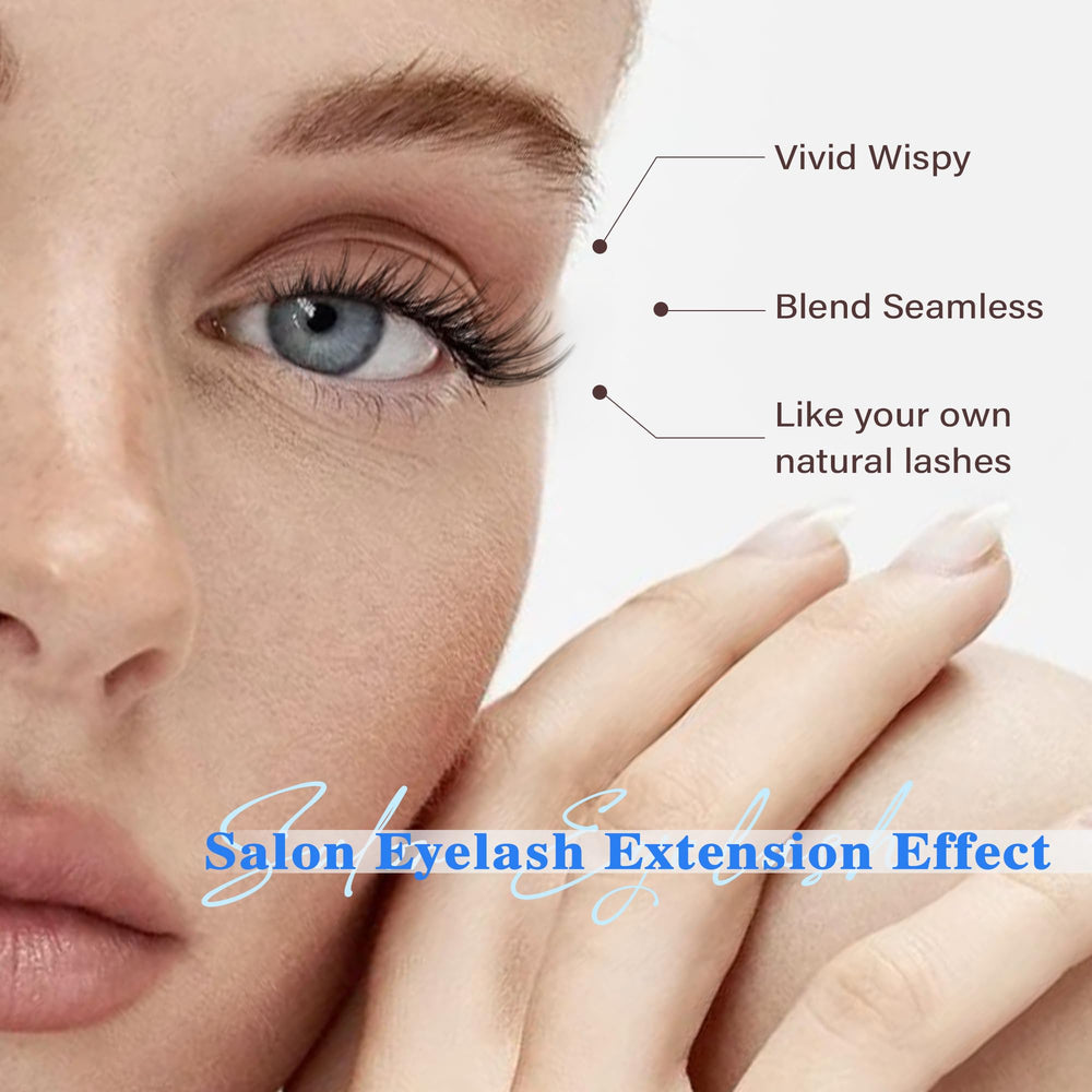 Goddvenus cils longue tenue forme C-Curl pour effet salon à domicile.