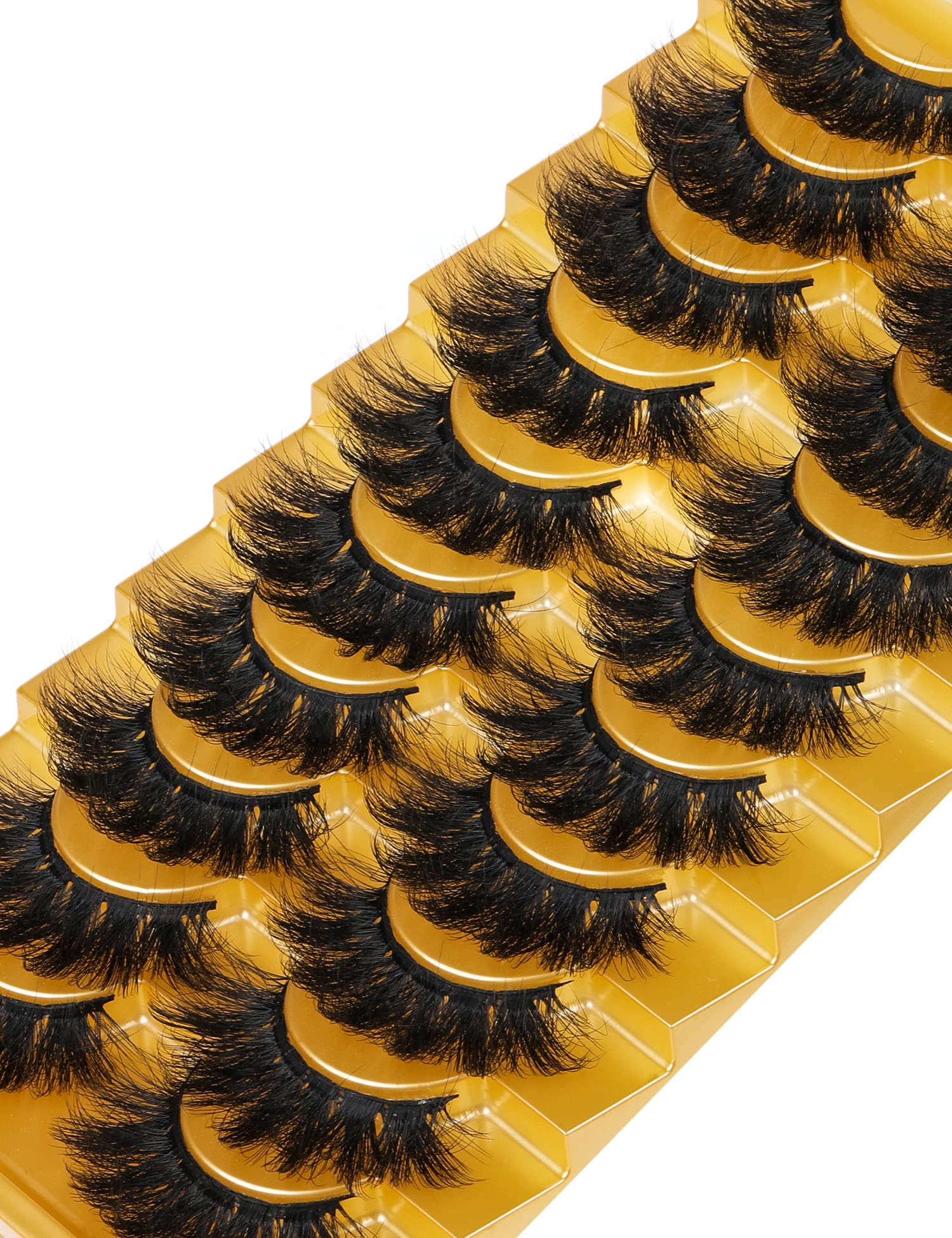 Goddvenus cils mink bande coton mince 8D 20mm: bande légère et confortable.