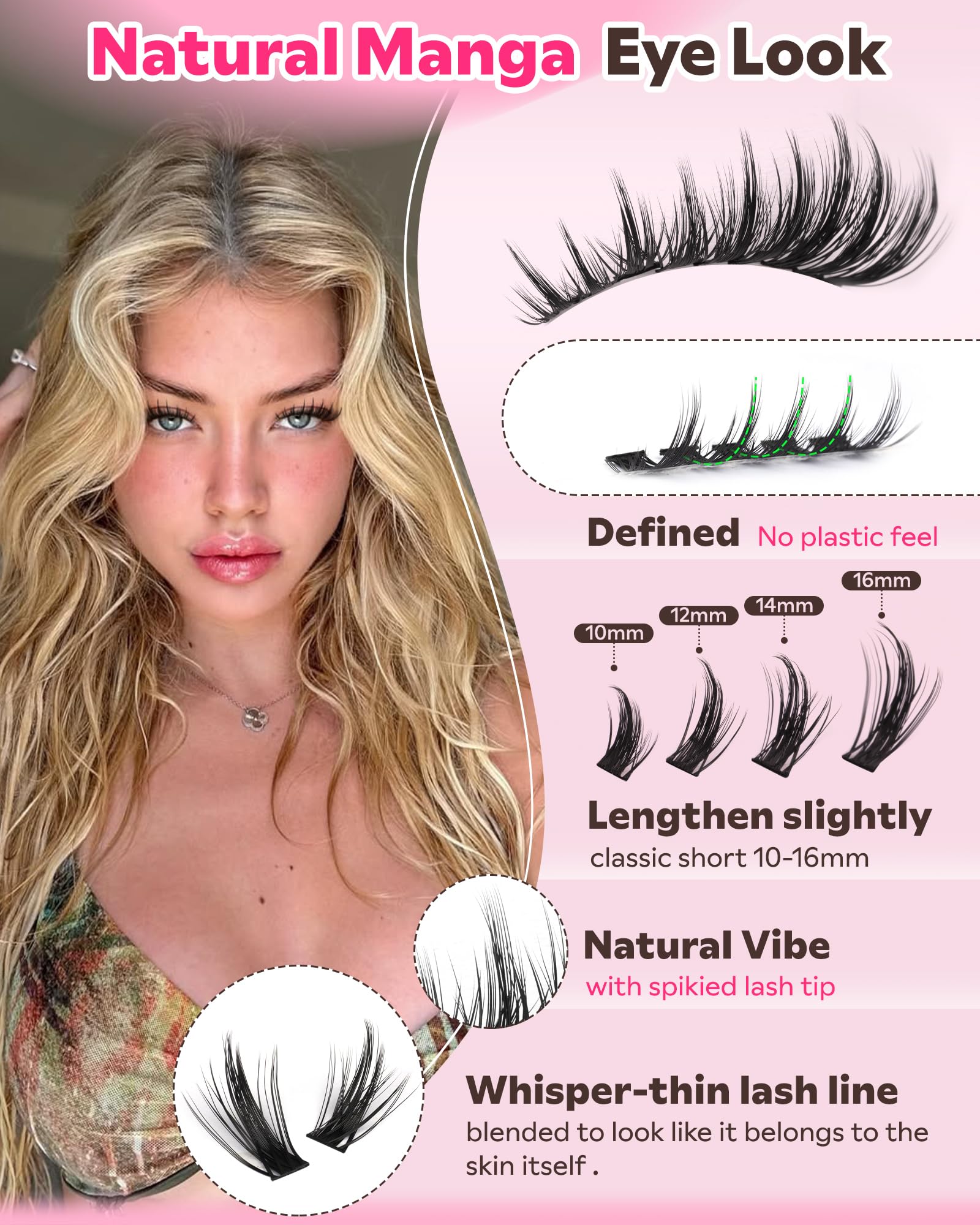 Goddvenus cils naturels et doux : sensation légère et naturelle