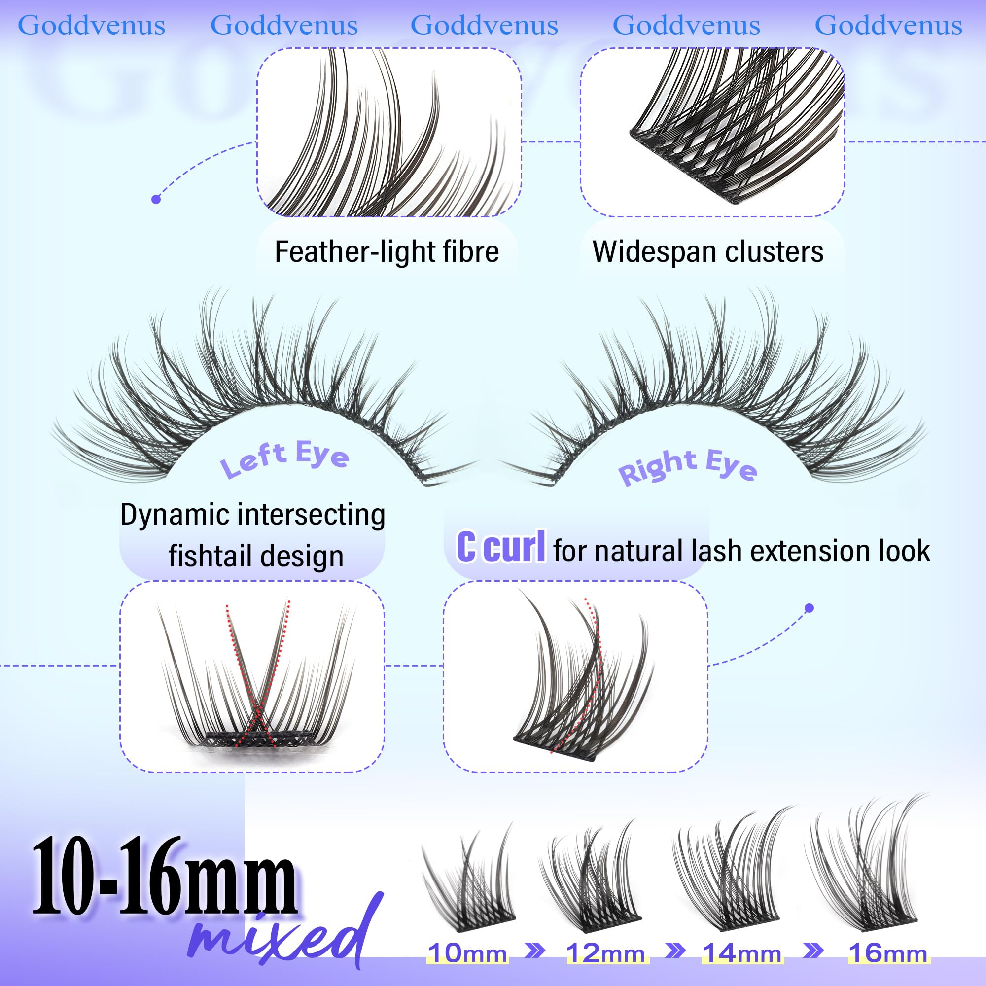 Goddvenus cils subtils pour look brunch élégant et discret.