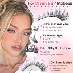 Goddvenus clusters cils individuels pose maison facilitée et naturelle.