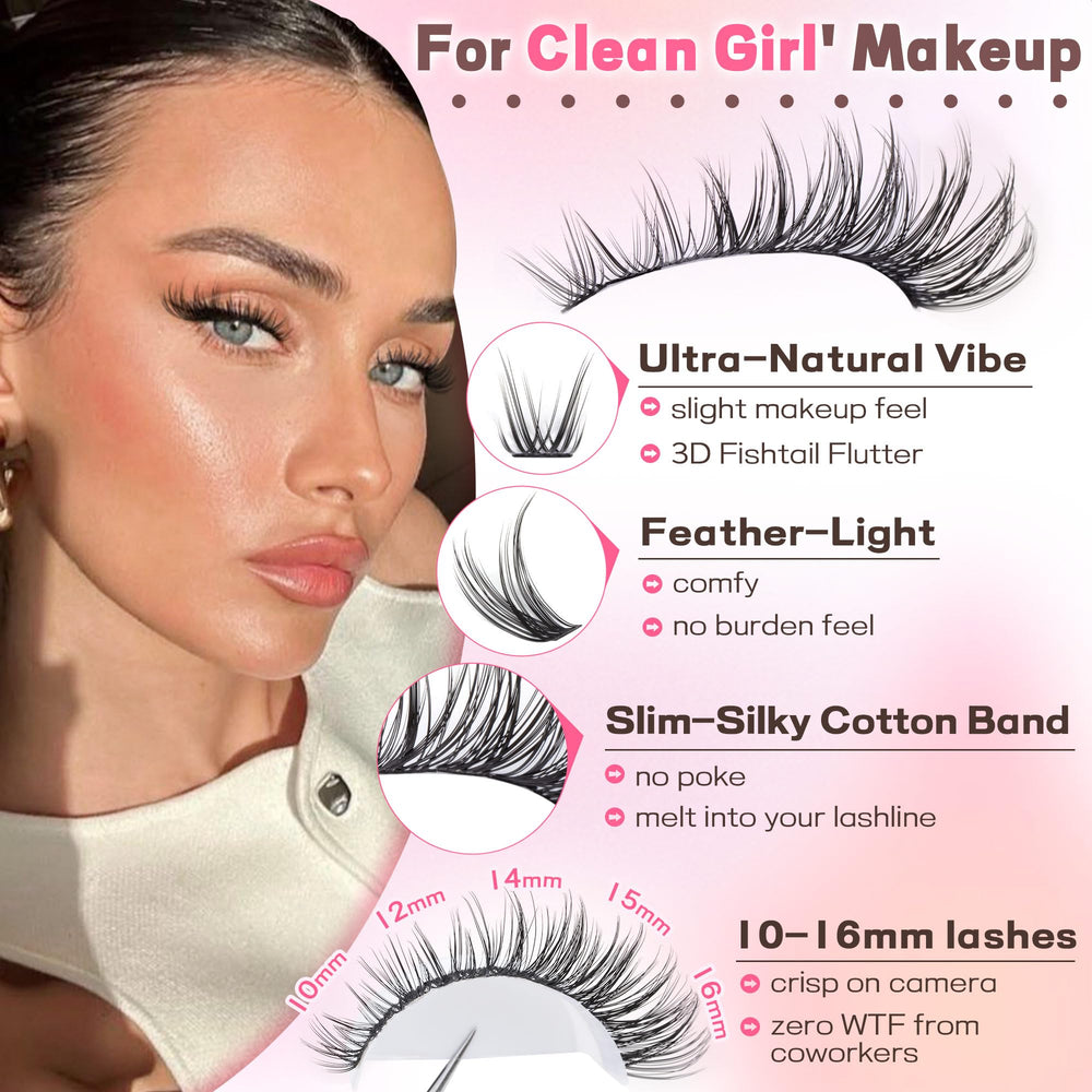 Goddvenus Clusters Longueurs 10-16 mm: flexibilité selon l’effet désiré.