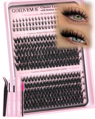 Goddvenus ensemble cils fil leger kit: regard ouvert et naturel