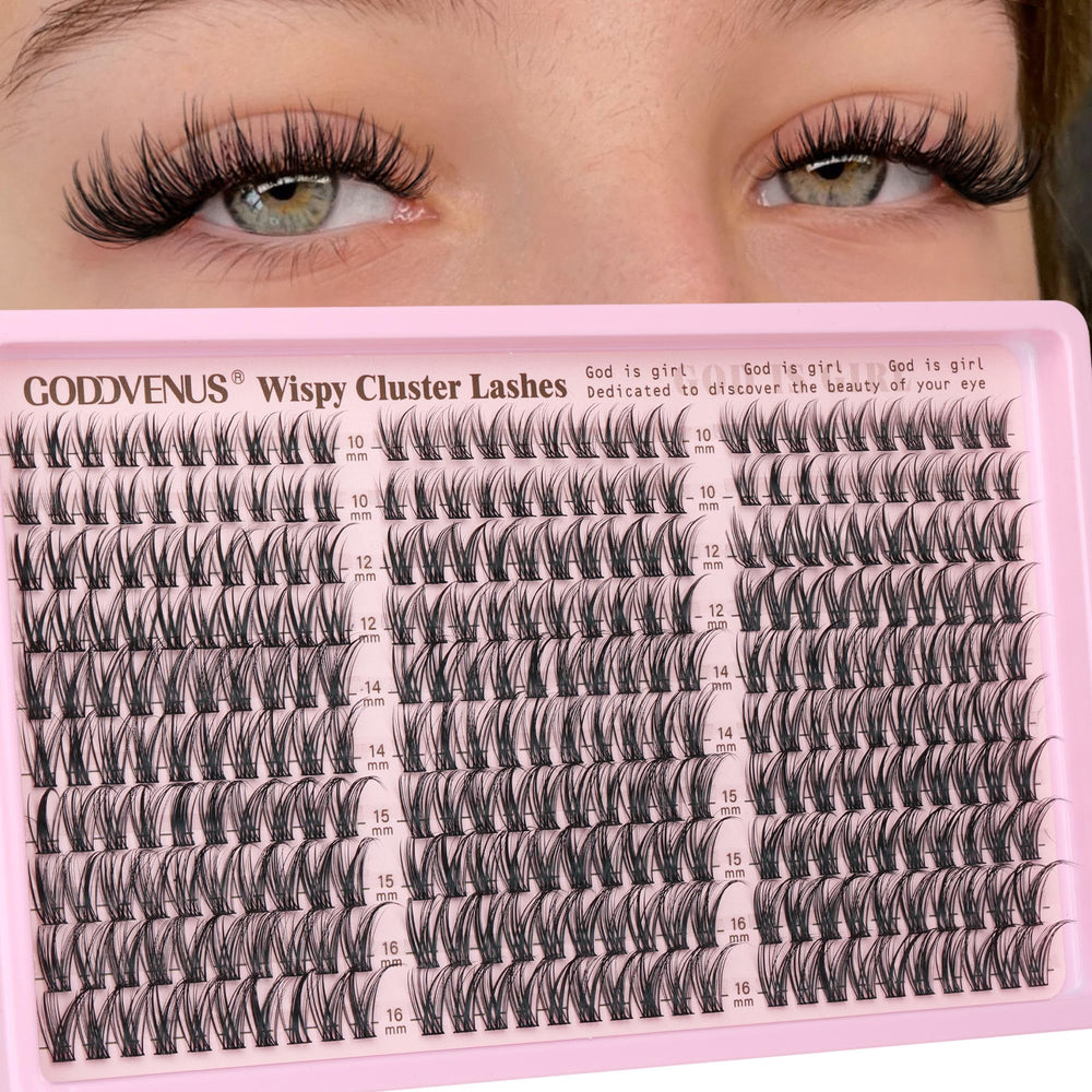 Goddvenus extensions cils effet plume naturel pour un look léger.