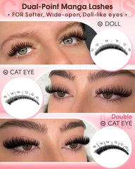 Godevenus gamme-longueurs 10-16 mm pour différents looks.