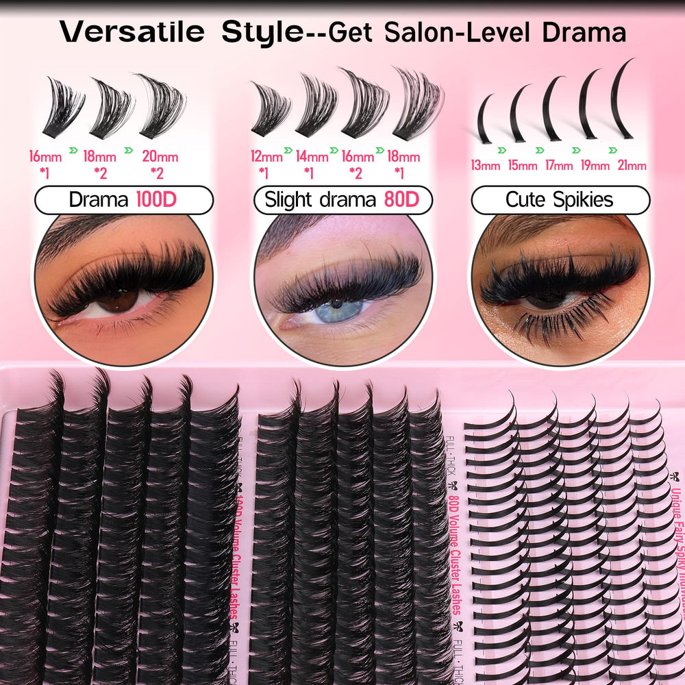 Goddvenus kit cils 295 pièces pour volume modulable.