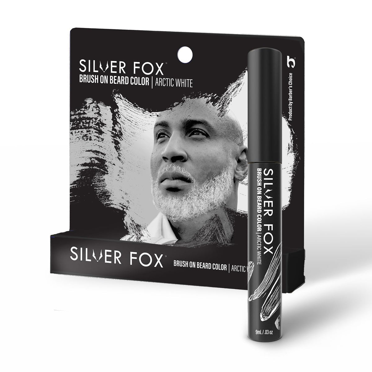 Godefroy Barbers Choice Silver Line – brosse-visage pour un effet argent naturel.