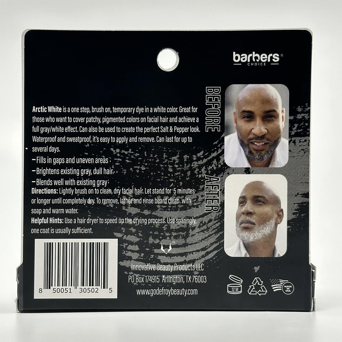 Godefroy Barbers Choice Silver Line – format compact pour voyage et retouches.
