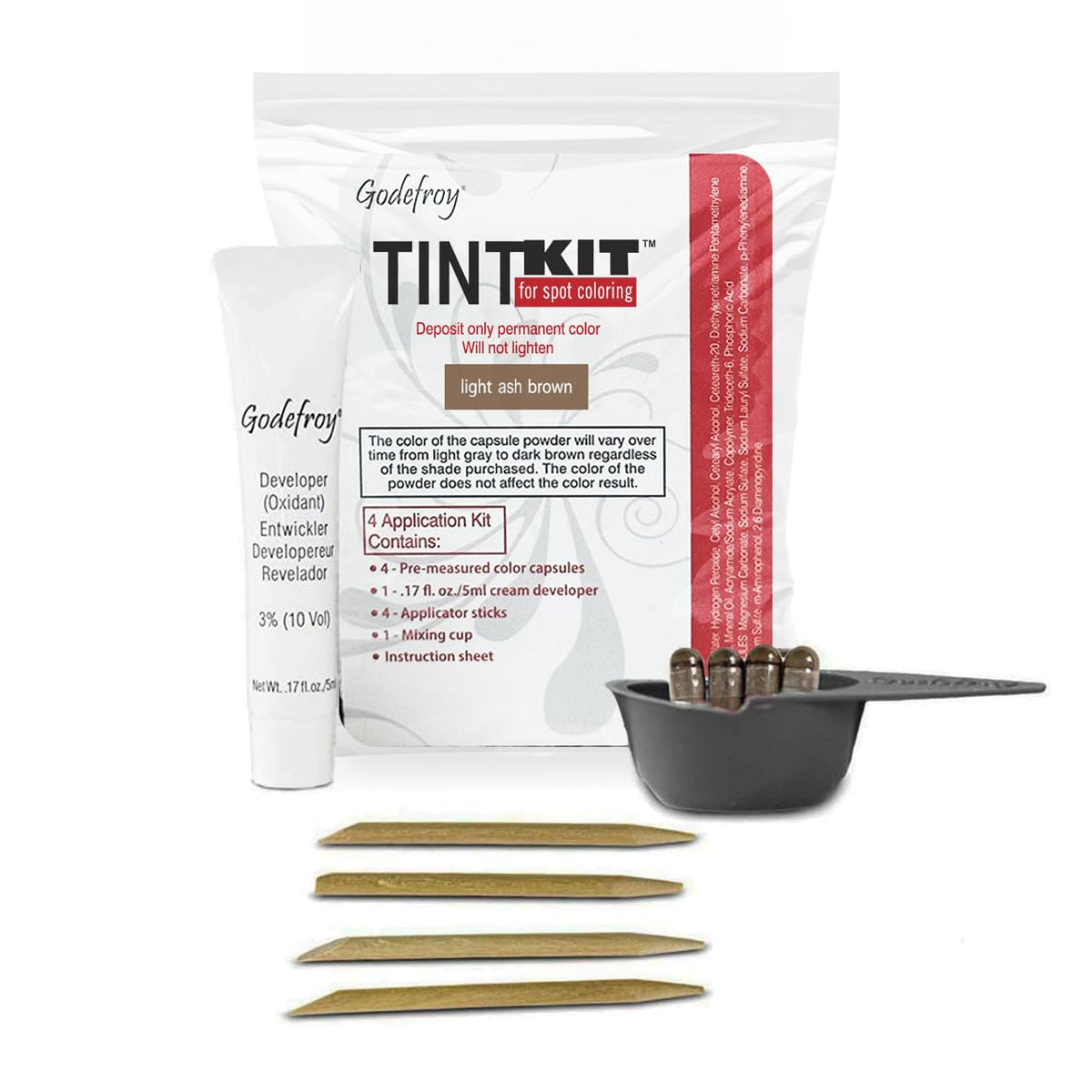 Godefroy kit coloration retouche-pointes : précision pour couvrir les racines discrètes.