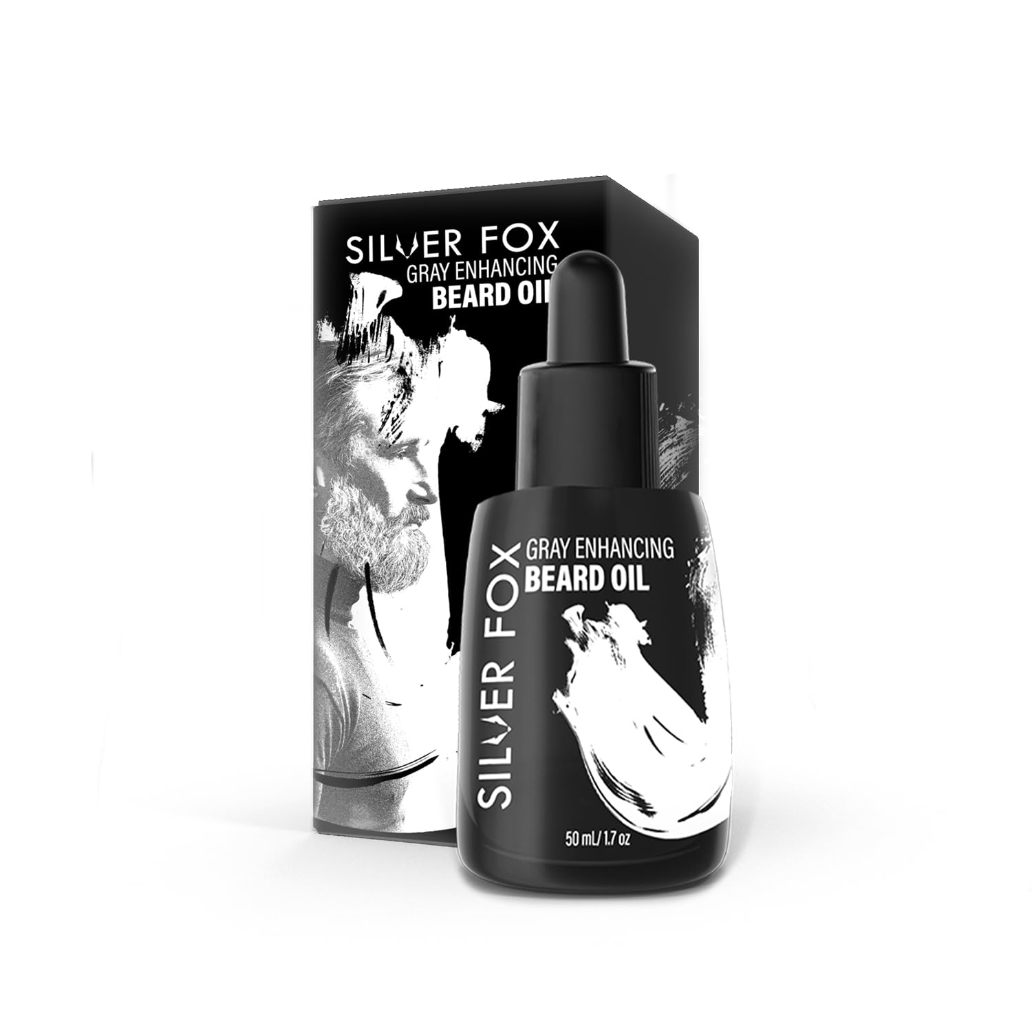 Godefroy Silver Fox: goutteur huile barbe pour application précise.