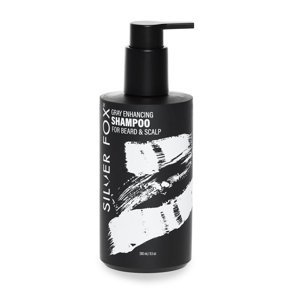 Godefroy Silver Fox: la bouteille du shampoing pour barbe et cuir chevelu, hydratant et purifiant.