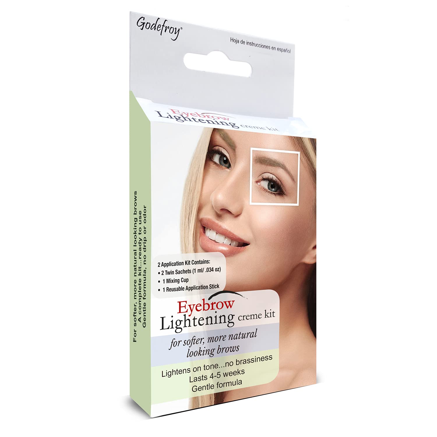Godefroy sourcils éclaircissement crème kit 2 applications pour des résultats naturels