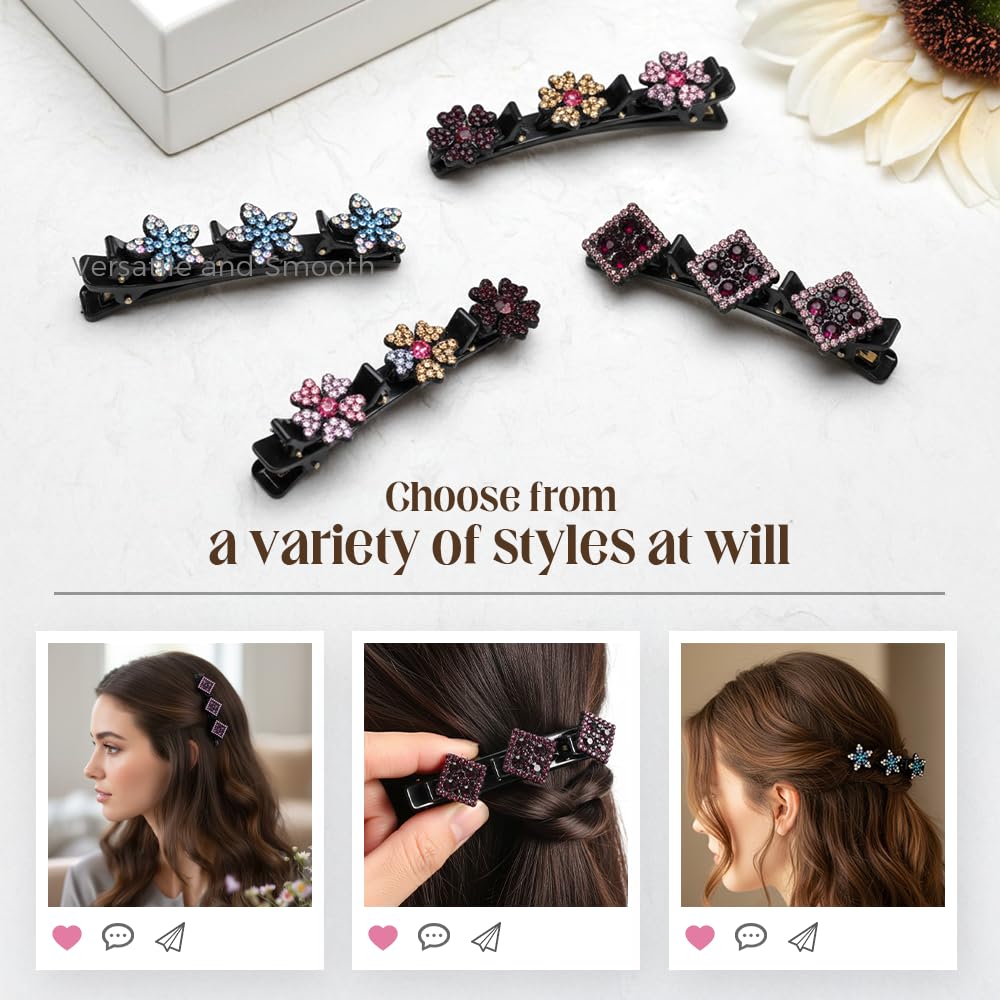 Godmifa accessoire cheveux cristal polyvalent pour divers styles et occasions.