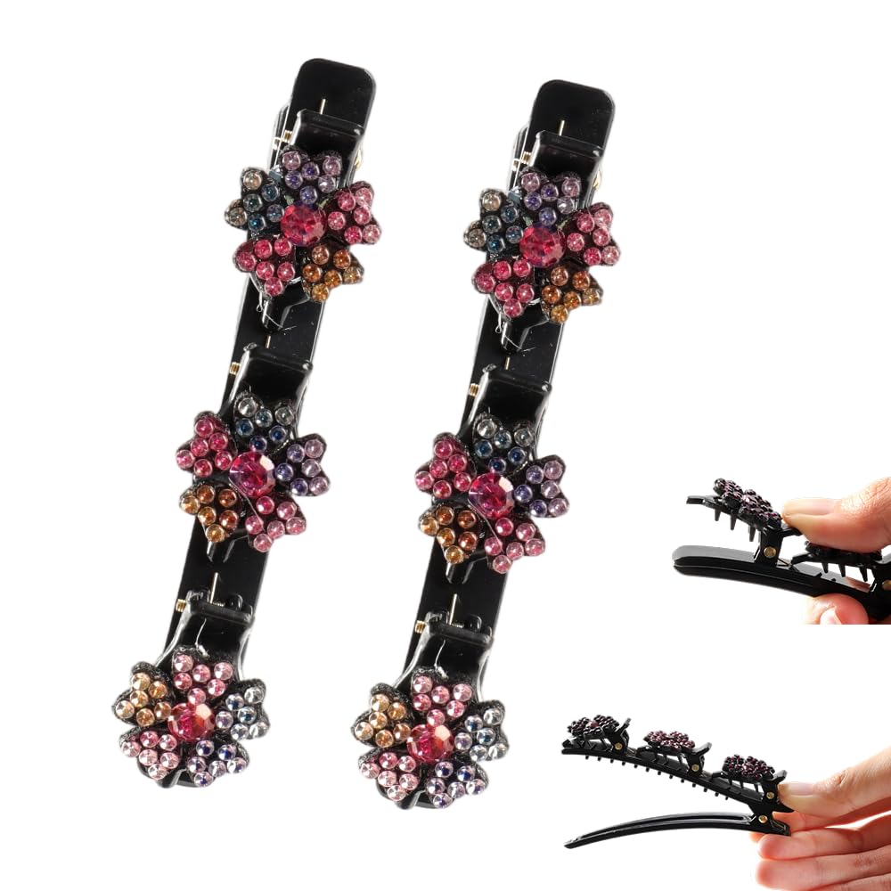 Godmifa broche tresse cristal étincelant pour un look glamour au quotidien.