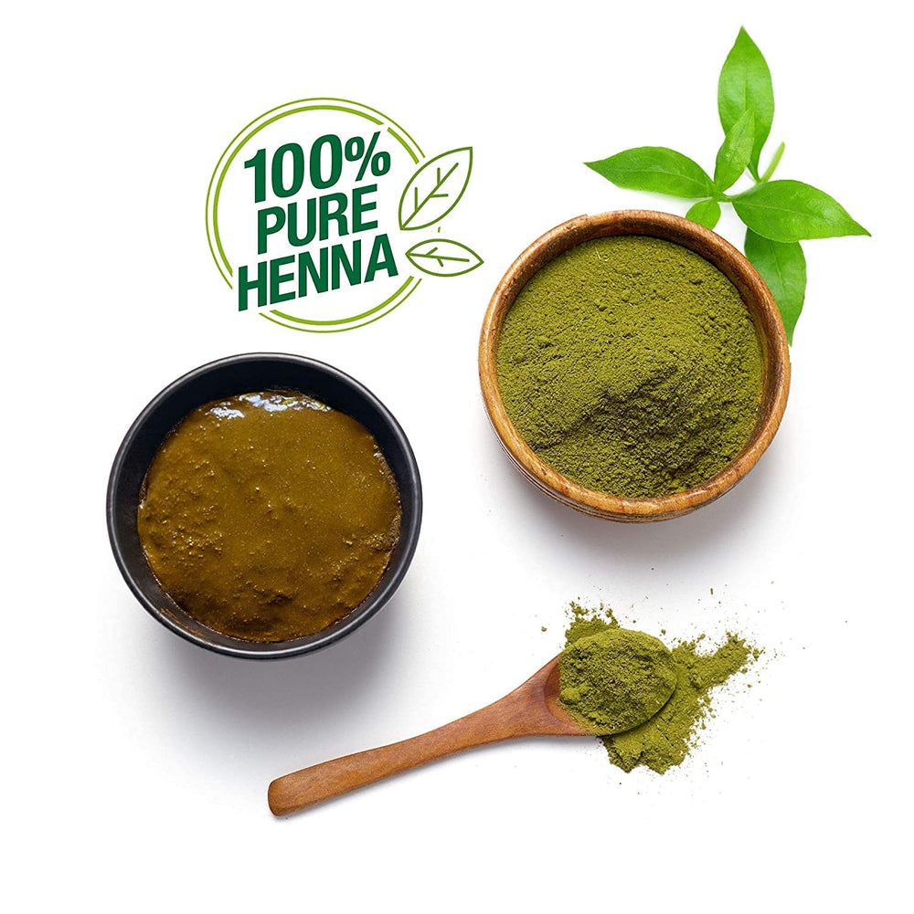 Godrej Nupur henné aux 9 herbes, cheveux doux et revitalisés.
