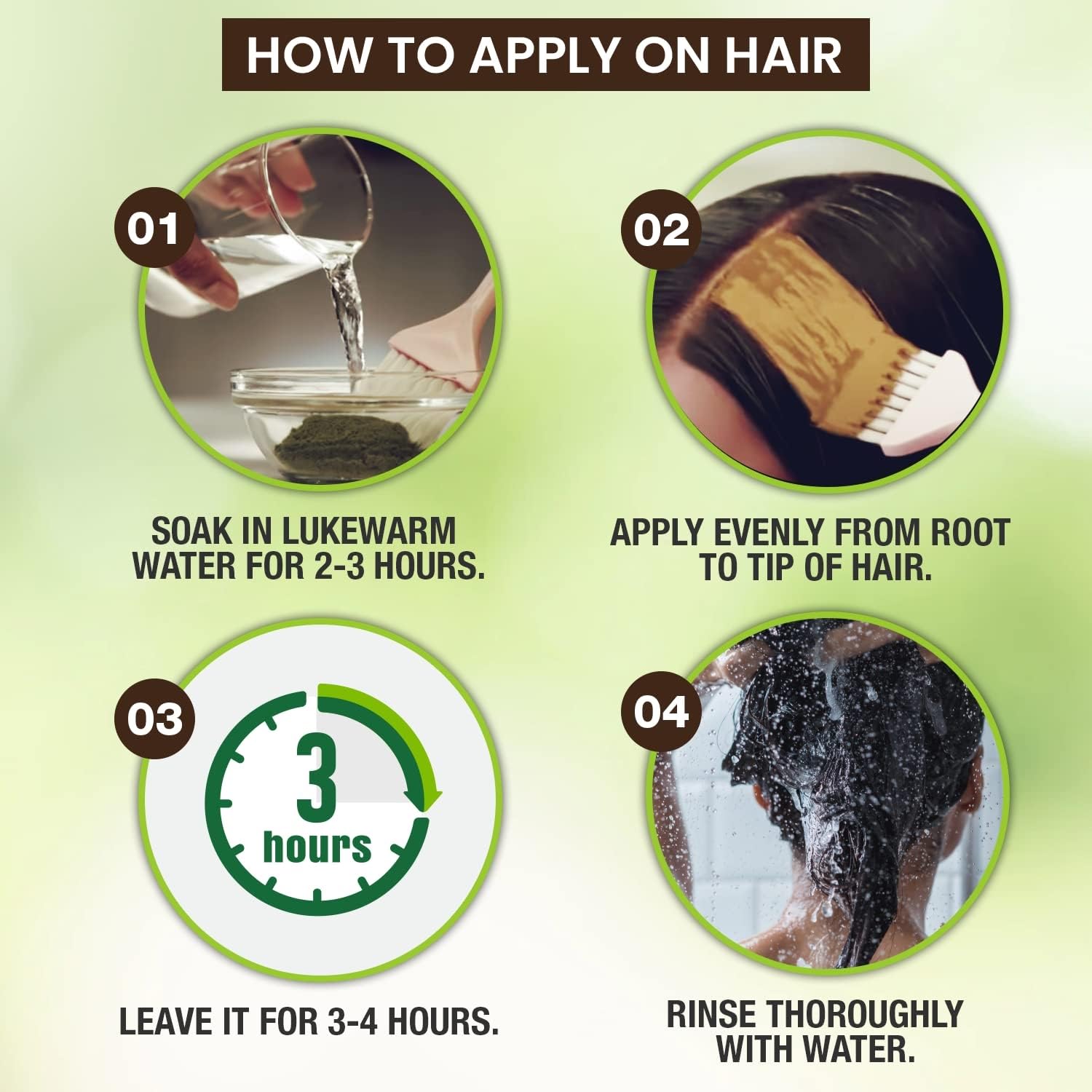 Coloration riche avec Nupur Henna pour cheveux colorés et brillants