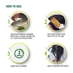Godrej Nupur Henna Mehndi – ingrédients naturels amla, brahmi et bhringraj.