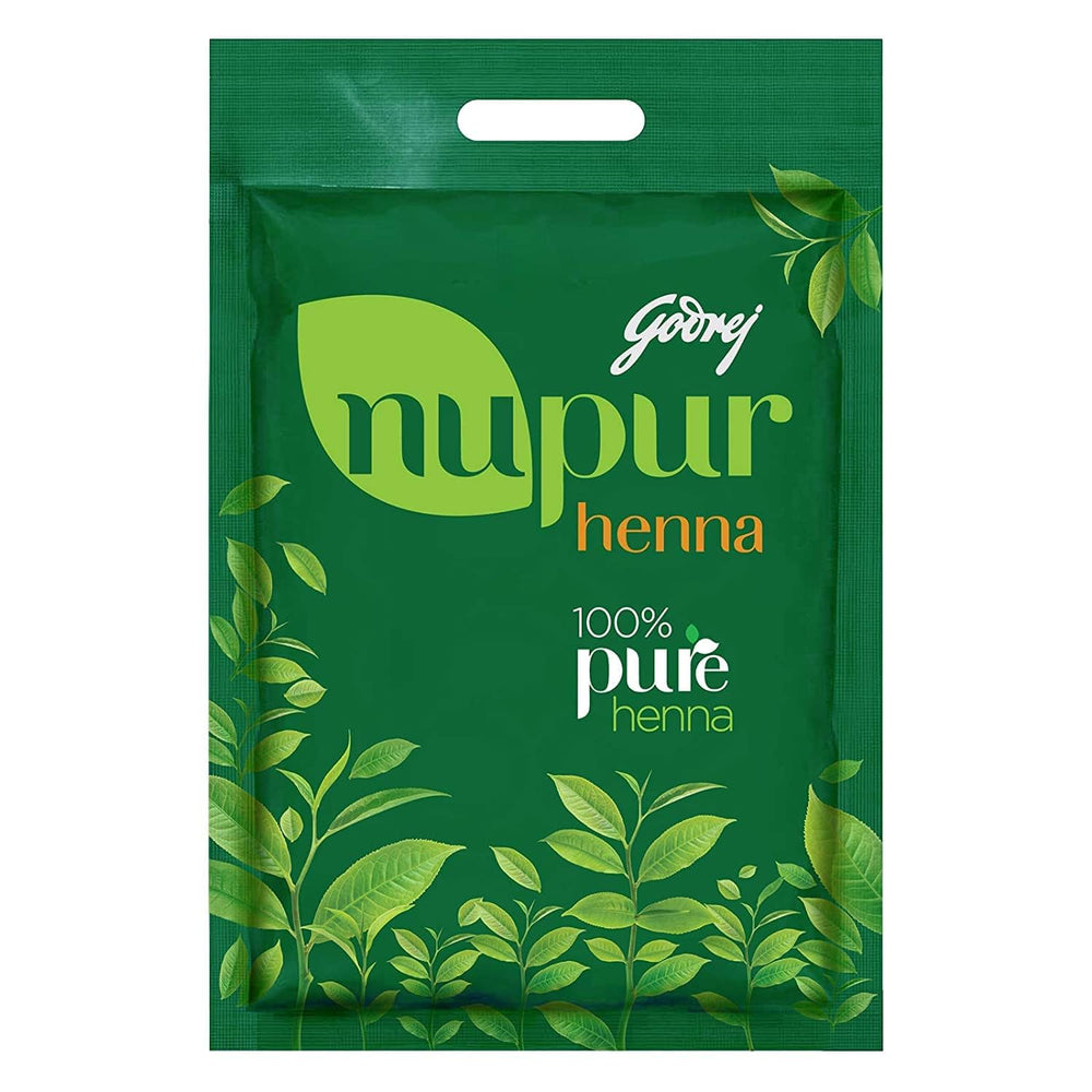 Godrej Nupur Henna Mehndi — poudre colorante naturelle pour cheveux et mains.
