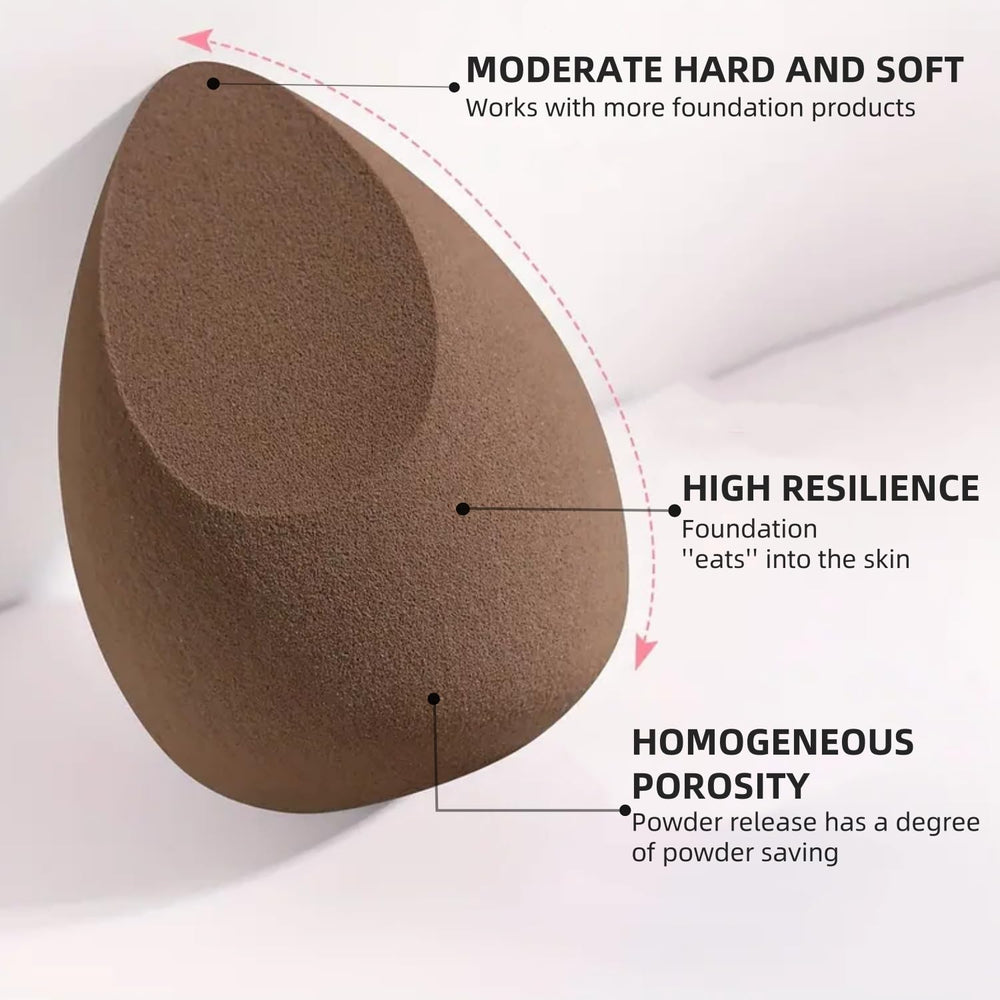GOERTI éponge trapezoidale pour couvrir les grandes surfaces du visage.
