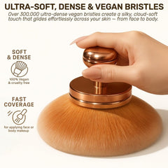 Pinceau GOERTI bronzage-visage-corps précision pour teint uniforme.