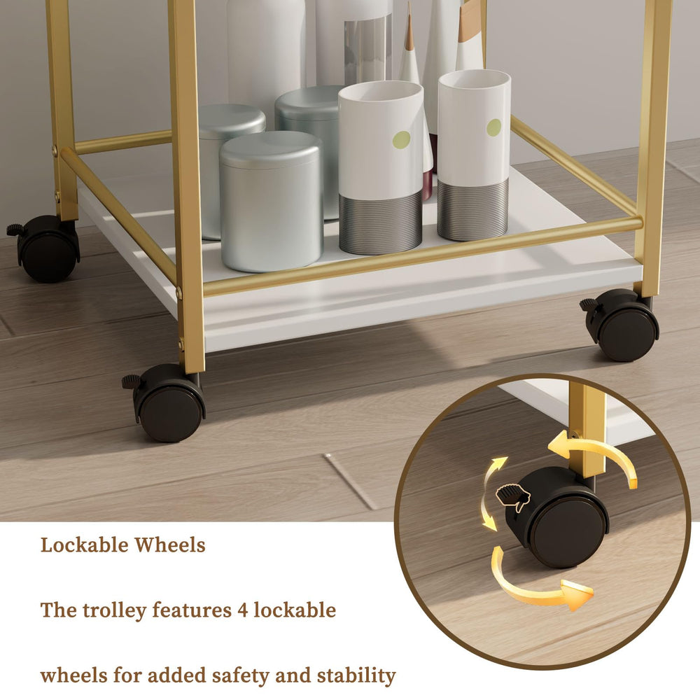 GOFEI chariot de salon polyvalent pour barber, spa et studio de tatouage.