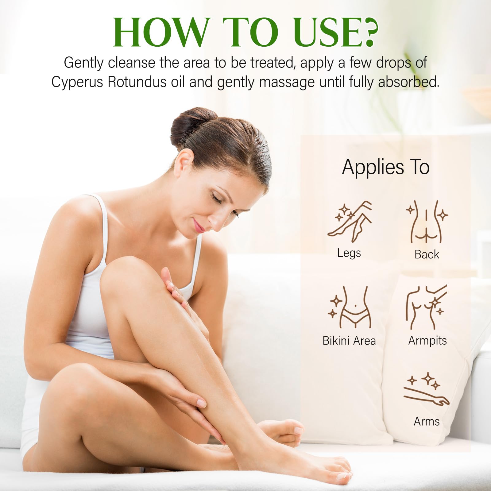 Formule naturelle GOGIFTGO Cyperus Rotundus – adaptée à tous les types de peau
