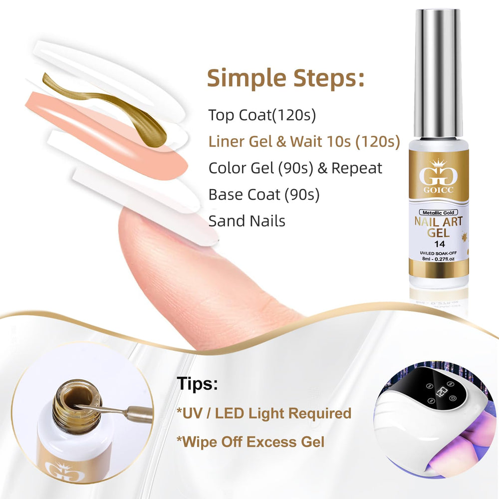 GOICC cure UV LED pour sechage rapide et tenue