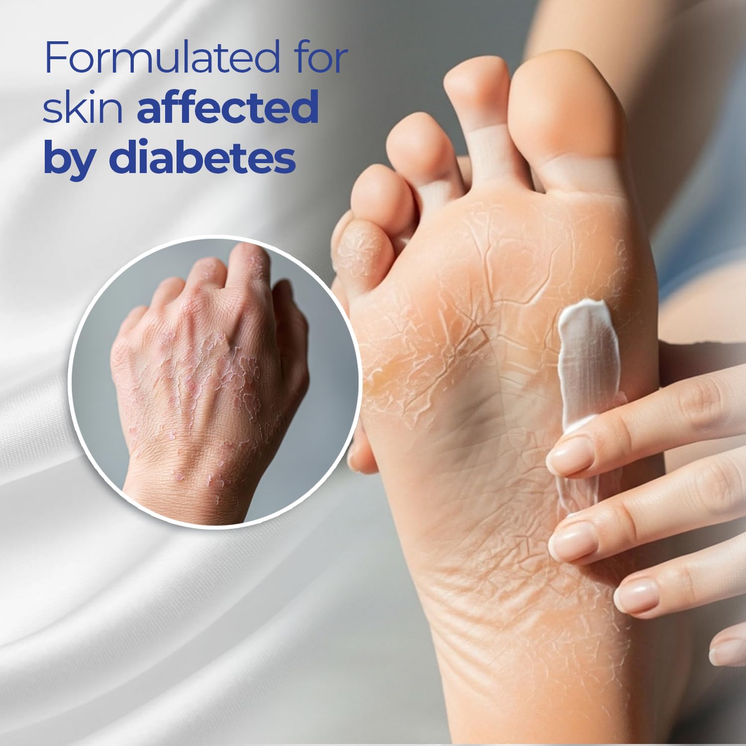 Goicoechea Diabet TX – pieds hydratés après une longue journée.