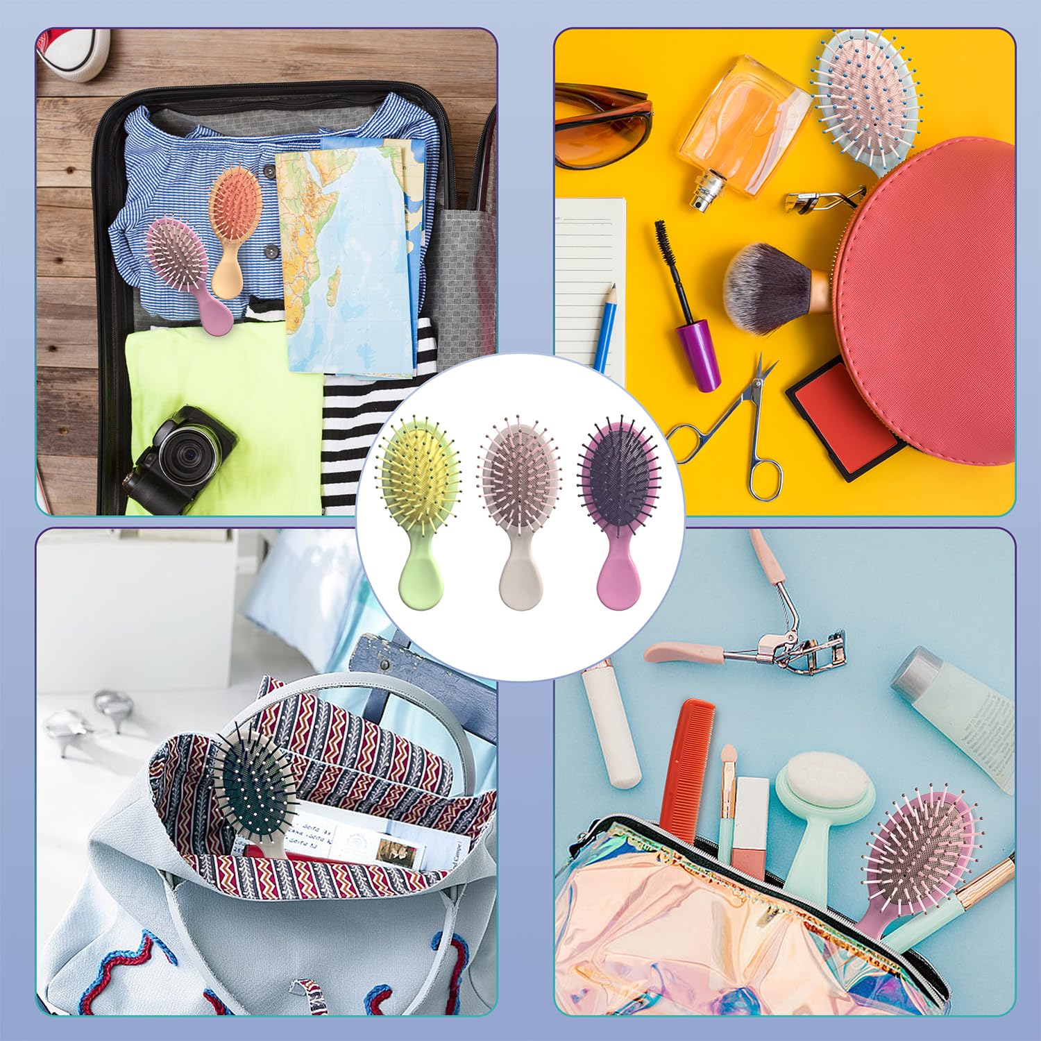 Goiio mini-brosse voyage pratique, légère et facile à emporter