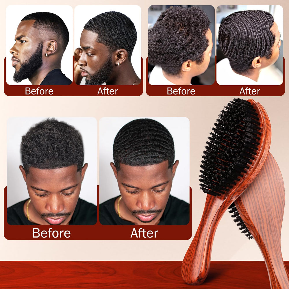 Goiple brosse à courbe avec poils sanglier et nylon pour une action précise