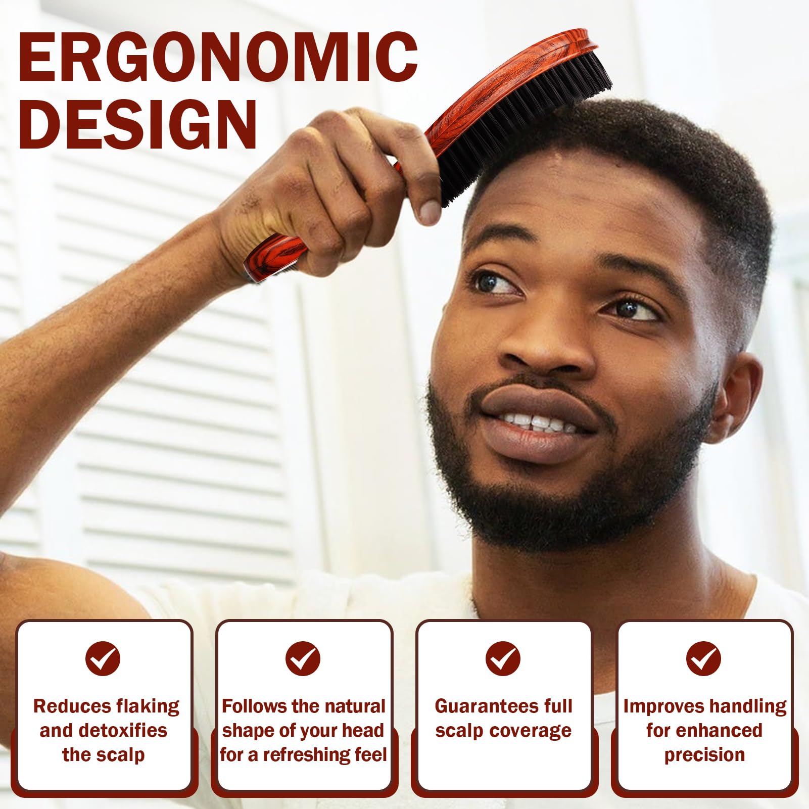 Goiple brosse Ondes360 pour cheveux épais réduisant les résidus de produit